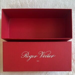 Roger Vivier Red Storage gift Box 12.5”x 4.25”x 5.5”
